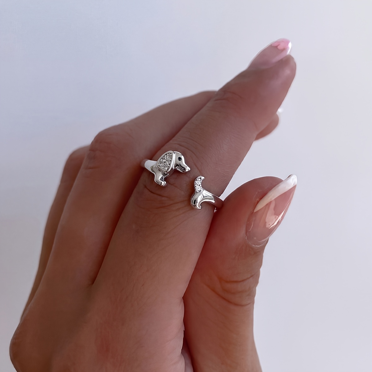 Dachshund Opening Ring for Women